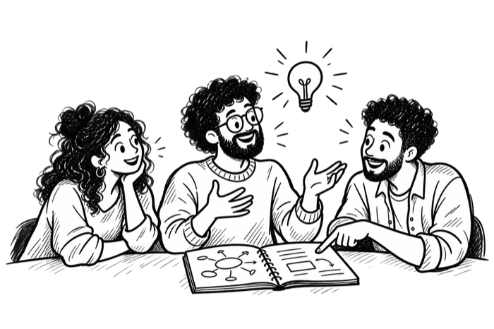 Una conversación cercana para compartir ideas